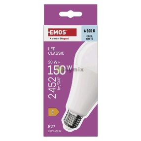   LED izzó Classic A80 / E27 / 20 W (150 W) / 2452 lm / Hideg fehér