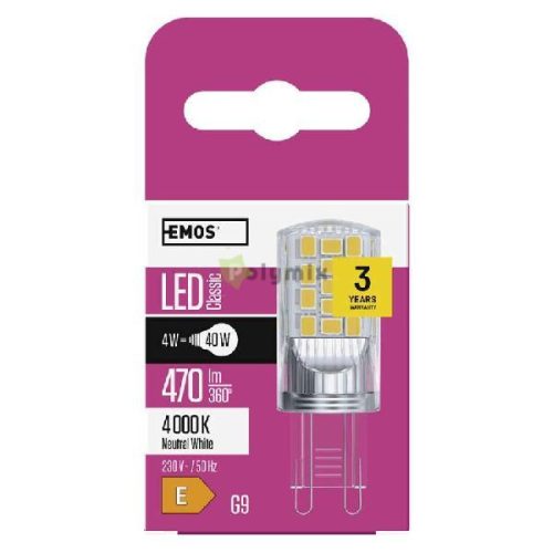 LED CLS JC 4W(40W) 470lm G9 NW