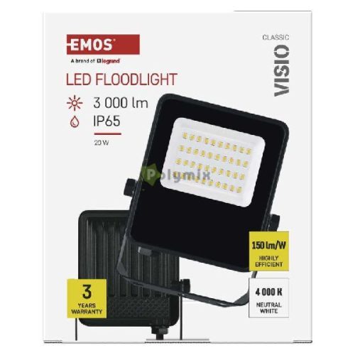 VISIO LED reflektor 20W természetes fehér