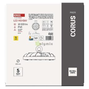 EMOS LED HIGHBAY ipari mennyezeti lámpa CORUS 83W