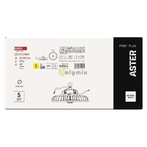 EMOS LED HIGHBAY ipari mennyezeti lámpa ASTER 200W IP65 60°